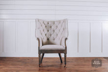 Load image into Gallery viewer, OLIVIA DECONSTRUCTED FABRIC CHAIR WITH WHEELS (MILANO 104)