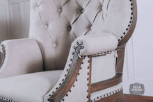 Load image into Gallery viewer, OLIVIA DECONSTRUCTED FABRIC CHAIR WITH WHEELS (MILANO 104)
